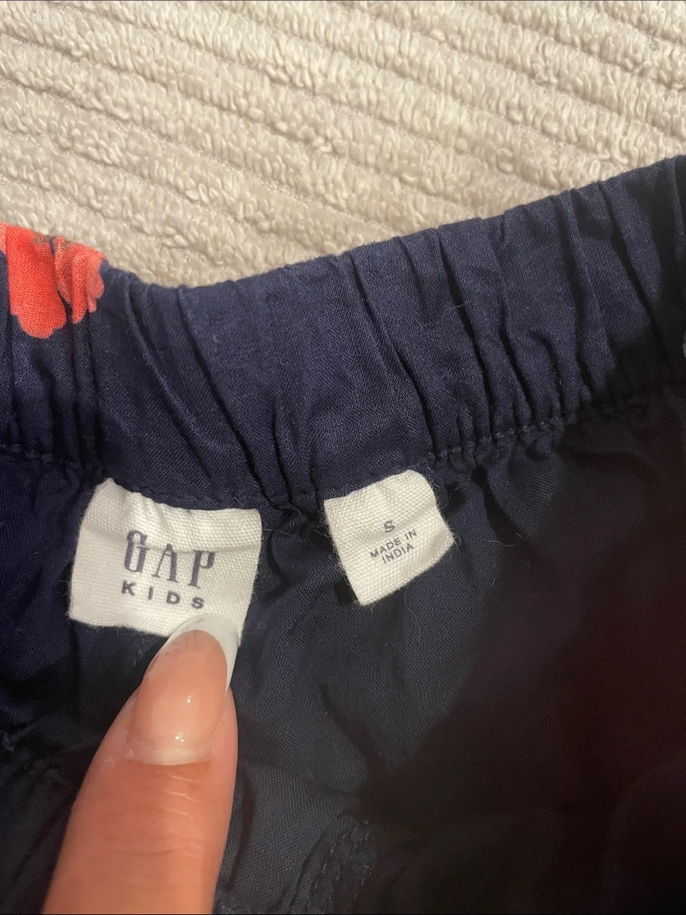 GAP Navy Floral Tiered Skater Skirt